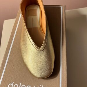 Dolce Vita Braidy Metallic Gold Ballet Flat 7
